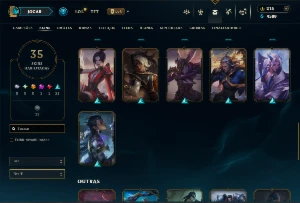 Conta Unranked com 65 Champs e  35 Skins +1 Prestigio - League of Legends LOL