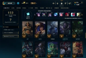 Conta Unranked com 65 Champs e  35 Skins +1 Prestigio - League of Legends LOL
