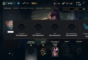 Conta Unranked com 65 Champs e  35 Skins +1 Prestigio