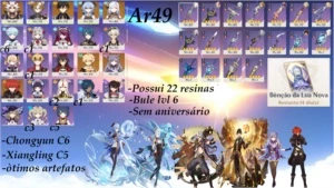 Ganyu + Shenhe + Itto +Zhongli + keqing +Diluc - Genshin Impact