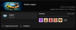 Conta Rocket League Steam 2017 (1500+ Horas)(Rank Champion)