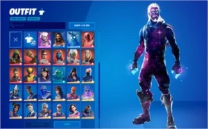 Conta de FORTNITE com GALAXY, 87 SKINS e SALVE O MUNDO