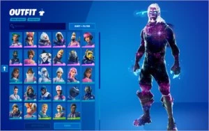 Conta de FORTNITE com GALAXY, 87 SKINS e SALVE O MUNDO