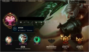 Conta League of Legends - 120 Campeões - 117 Skins LOL