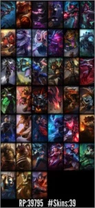 Conta prata 3 / 39 Skins /Falta apenas 32 Campeões ! - League of Legends LOL