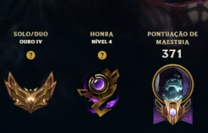 Conta de legue of legends com elo ouro 4 e diversas skin - League of Legends LOL