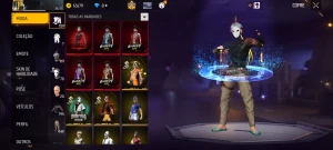 CONTA Free Fire ,Prime 8, Aventureiro, Escorpião escarlate
