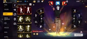 CONTA Free Fire ,Prime 8, Aventureiro, Escorpião escarlate