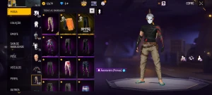CONTA Free Fire ,Prime 8, Aventureiro, Escorpião escarlate