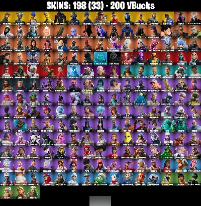 198 Skins The Reaper OG STW Gold Midas Max Omega Rogue Agent - Fortnite