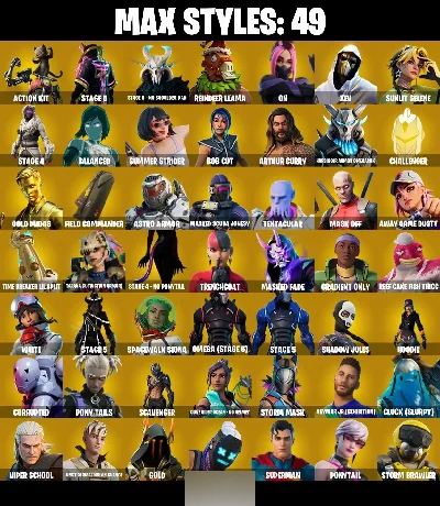 198 Skins The Reaper OG STW Gold Midas Max Omega Rogue Agent - Fortnite