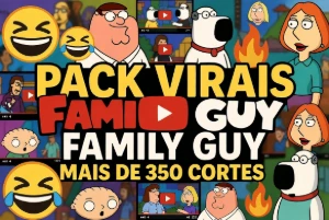 Acesso Vitalício: +350 Cortes Virais de Family Guy