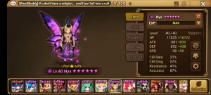 Nyx (rei fada dark) - Summoners War