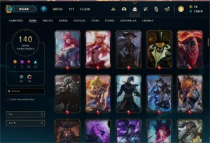 Conta LoL Bronze 140 Skins Praticamente Unranked - League of Legends