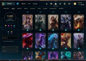 Conta LoL Bronze 140 Skins Praticamente Unranked - League of Legends