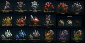 Conta Platina, 128 SKINS, 11 GEMAS, CHROMAS - League of Legends LOL