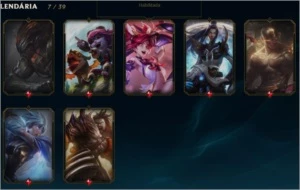 Conta LoL lvl 112, Gold, 112 champs e 35 skins - League of Legends