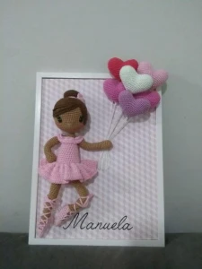Porta Maternidade ou Quadro Decorativo - Artesanato e Personalizados