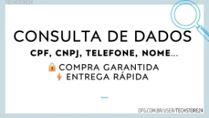 Consulta de Dados - CPF, CNPJ, Nome, Endereço, Telefone - Outros