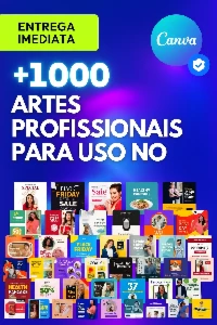 +1000 Artes Profissionais de Canva 🖌️