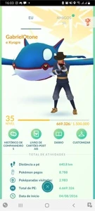 VENDA DE CONTA POKEMON GO NVL35 - Pokémon