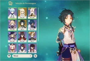 Conta com Xiao - Genshin Impact AR18 - Servidor da Ásia
