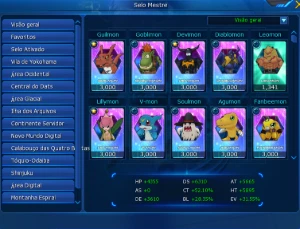 Conta LADMO Mid-End Game - Digimon Masters Online
