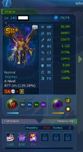 Conta LADMO Mid-End Game - Digimon Masters Online