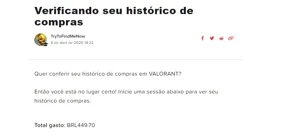CONTA VALORANT R$ 449,70 GASTOS VARIAS SKINS, ANUNCIO + INFO