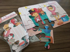 Quebra-cabeça Bailarina e Soldadinho 19 x 13 cm - Artesanato e Personalizados