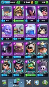 Conta de Clash Royale C/6 lendarias LV/9 Arena 9 Gemas/84