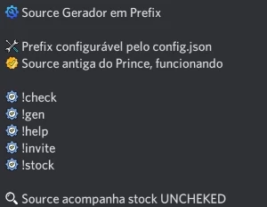 Bot Gerador Em Prefix (Source)