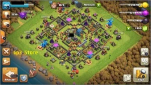 CONTA CLASH OF CLANS TOP 1850+ GEMAS