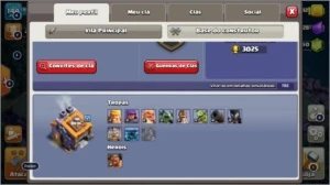 CONTA CLASH OF CLANS TOP 1850+ GEMAS