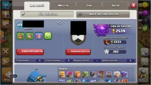 CONTA CLASH OF CLANS TOP 1850+ GEMAS