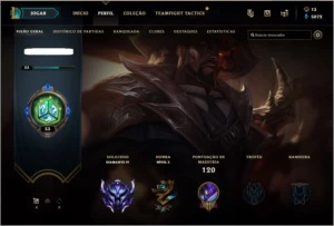 Conta diamante 4 com 34 bonecos e 6 skins - League of Legends LOL