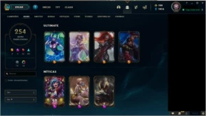 Vendo conta 254 Skins com cromas raros - League of Legends LOL