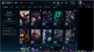 Vendo conta 254 Skins com cromas raros - League of Legends LOL