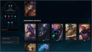 Conta Diamante II - 17 Skins - League of Legends LOL