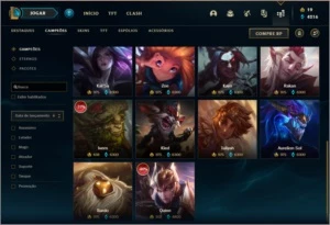 Conta bronze 1 com 108 skins e 134 champs (da season 3) - League of Legends LOL