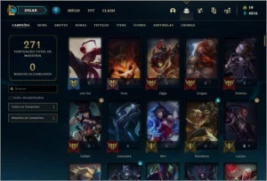 Conta bronze 1 com 108 skins e 134 champs (da season 3) - League of Legends LOL