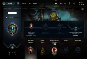 Conta bronze 1 com 108 skins e 134 champs (da season 3) - League of Legends LOL