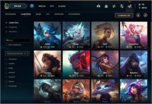 Conta bronze 1 com 108 skins e 134 champs (da season 3) - League of Legends LOL