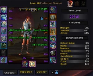 Guerreiro 298 Ilvl/Renomes 80 e mais! veja a descrição! - Blizzard