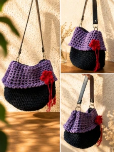 Bolsa de Crochê Vera - Artesanato e Personalizados
