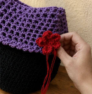 Bolsa de Crochê Vera - Artesanato e Personalizados