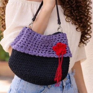 Bolsa de Crochê Vera - Artesanato e Personalizados