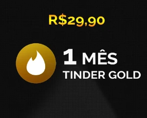 Tinder Gold 1 Mês - R$29.90 - Assinaturas e Premium