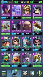 CONTA NV 11 / 10 LENDÁRIAS(MUITAS NV 2+) E DEMAIS BEM UPADAS - Clash Royale