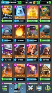 CONTA NV 11 / 10 LENDÁRIAS(MUITAS NV 2+) E DEMAIS BEM UPADAS - Clash Royale